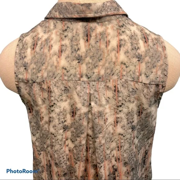 Tolani Holly Sleeveless Silk Shirt Dress - Picture 6 of 12